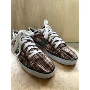 Polo Ralph Lauren Plaid Low Top Sneakers Men’s 12 Lace Up Casual Shoes